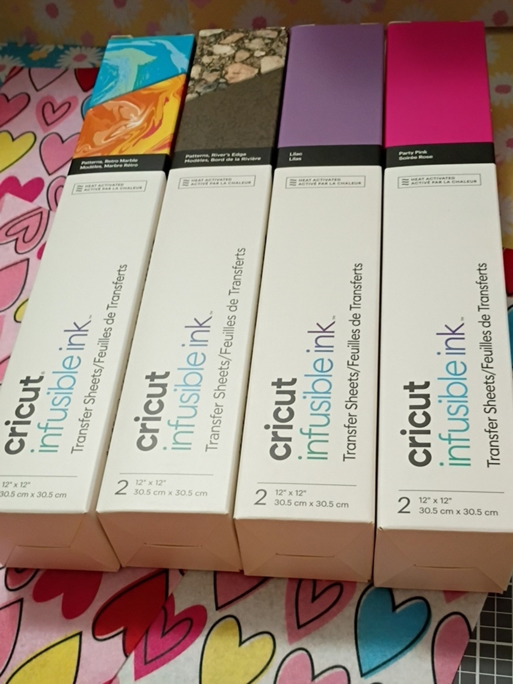 Cricut Infusible Ink Transfer Sheets - Purple, Pink, Turquoise, Orange, Brown